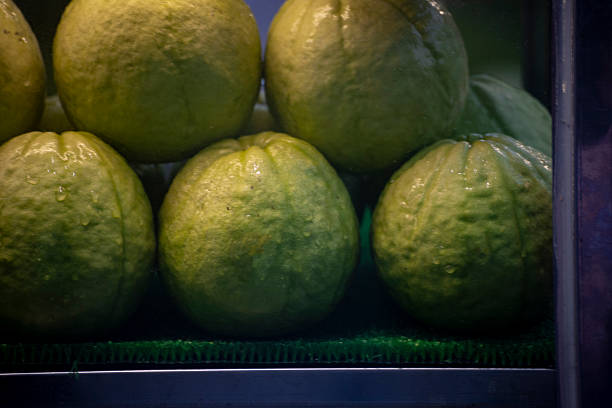 a common sight at Taiwanese street fruit stalls