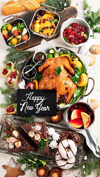 istock Elegant table setting for a festive meal. Christmas dinner. 2230398882