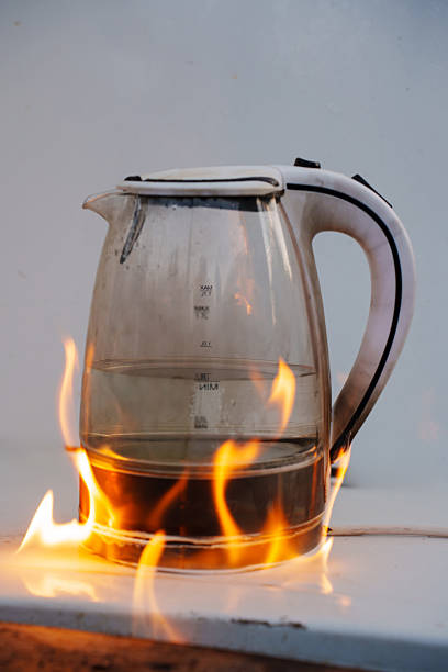 istock A electric kettle engulfed in flames 2230399206