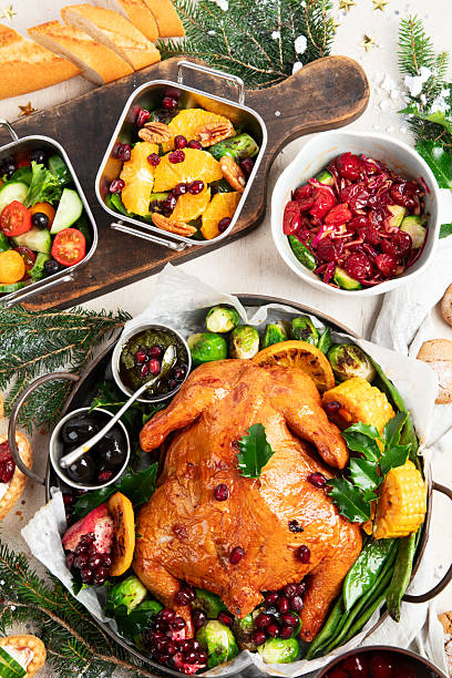 istock Elegant table setting for a festive meal. Christmas dinner. 2230399473