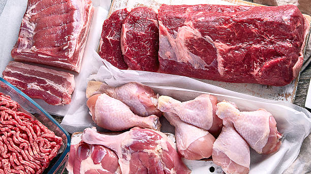 istock Assortment of fresh raw meats 2230399787