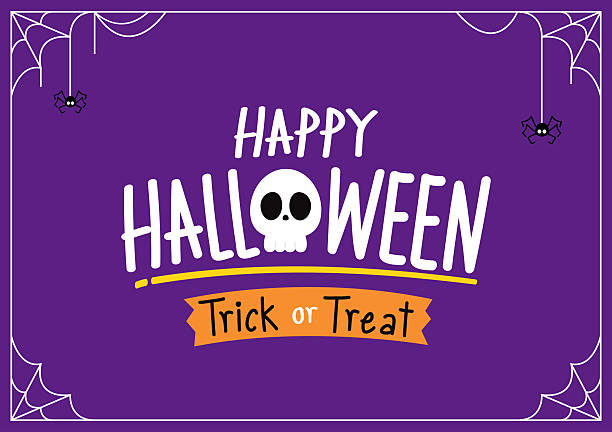 istock Happy halloween party greeting card with cute ghost. Holidays cartoon character. Trick or treat. Halloween funny cartoon. Cute ghost angel and devil costume. 2230399953