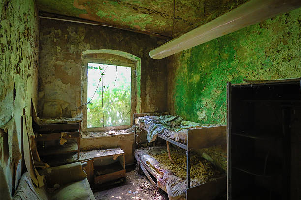 old fashioned furniture in a lost place