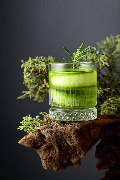 istock Refreshing hard seltzer with ice, cucumber, and rosemary. 2230404754