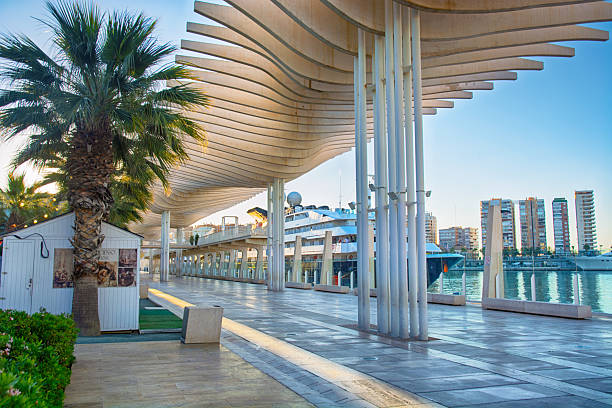 istock Skeletal Canopy in Malaga’s port 2230406533