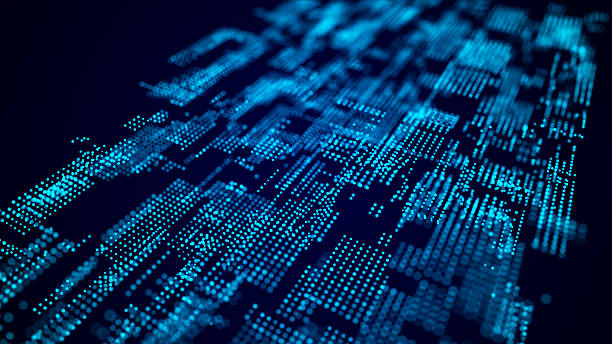 istock Digital blockchain concept. Data storage in separate cells. Abstract background with dots and connection lines. 3D . 2230409002