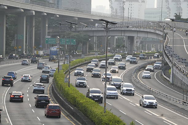 istock view of traffic jam with crowded vehicles 2230412175