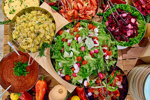 istock A Vibrant Display of Freshly Prepared Salads and Vegetables Showcasing a Colorful Array of Ingredients for a Healthy Eating Experience 2230416448