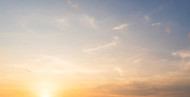 istock Golden Sky, Sunset sky cloud in Autumn Evening 2230422721