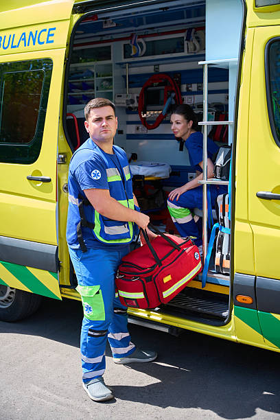 istock Medical professional arranging equipment for urgent response 2230422904