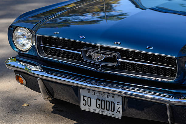 September 20, 2022: Ford Mustang Shelby GT parked on the road in downtown of London, UK