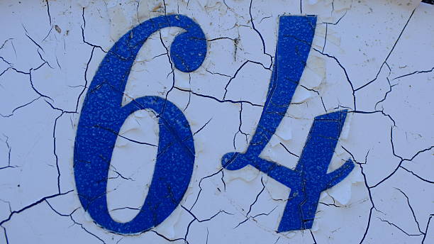 istock House number plate 64 close-up 2230424758