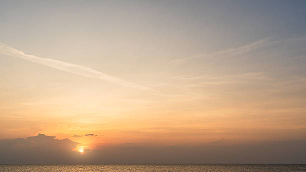 istock Horizon Sunset sky clouds over sea 2230424837