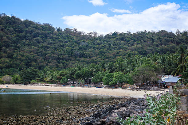 istock Small island with white sand and clear water 2230431322