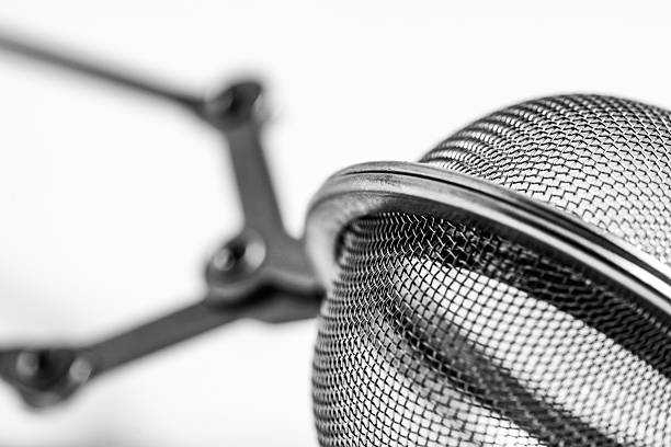 Black and White Tea Infuser Object Photo