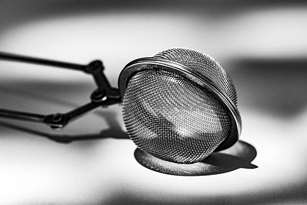 Black and White Tea Infuser Object Photo