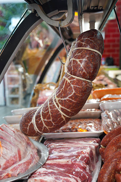 istock Raw meats at Butcher's shop. 2230487495