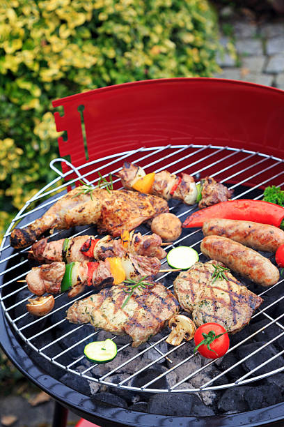 istock Grilled meat and BBQ meat on the grill 2230487745