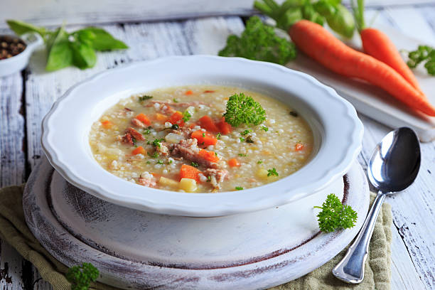 istock Stew with pearl barley 2230489060