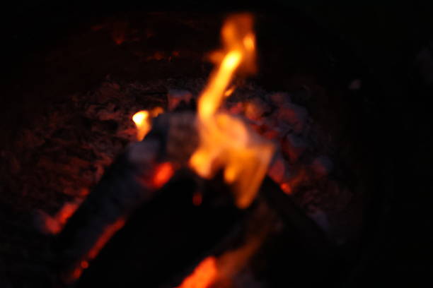 istock Burning Wood Logs with Glowing Embers 2230498118