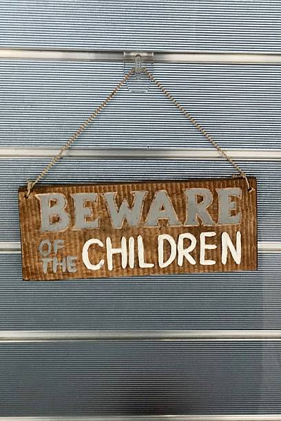 istock “Beware of the Children” Sign 2230499502