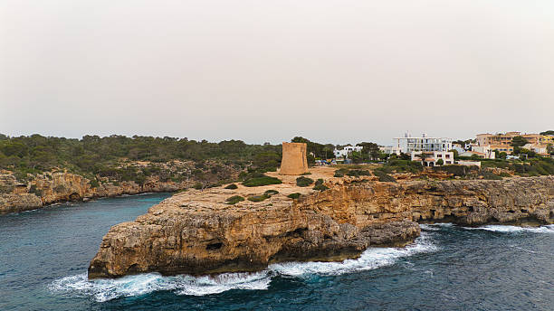 Cala Pi and its tower from the air