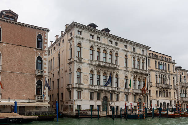 Grand canal side buidings in Venice, Italy