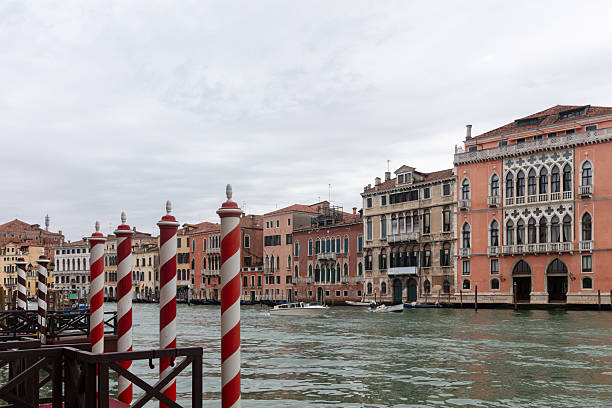 Colorful Houses and Canals with gondolas, Venice, Italy