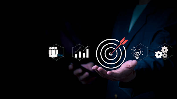 istock Leadership development planning concept and customer target group concept, the businessman is demonstrating the process of working towards the goal in a concrete form, teamwork 2230510402