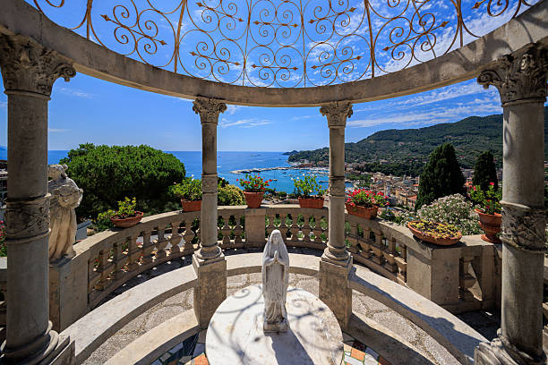 Santa Margherita Ligure, Italian sea town from window