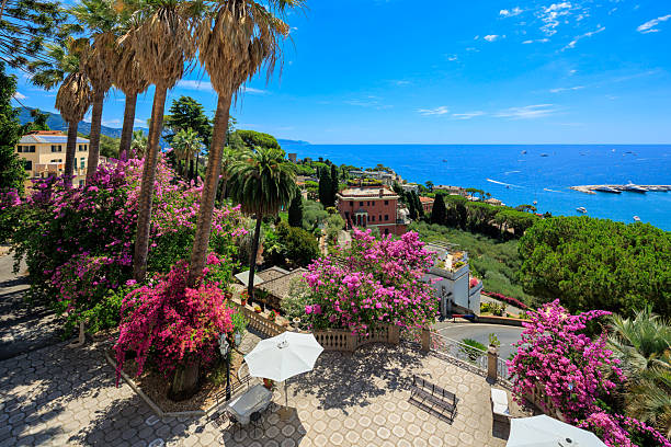 istock Italian garden by the sea 2230513754