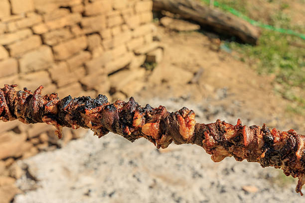 Albanian traditional food, Interiors of the sheep,  Kukurec ne hell
