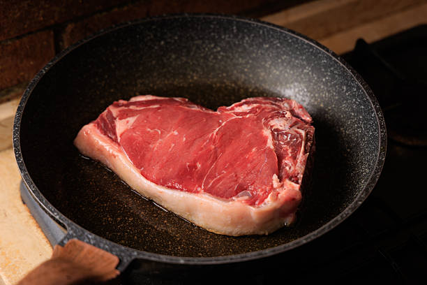 Cooking T-bone steak at home