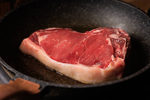 Cooking T-bone steak at home