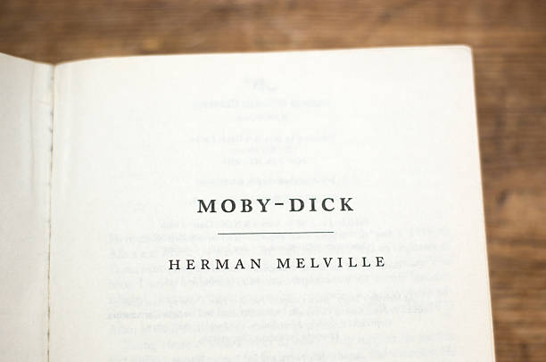 Open Book, Title Page: Moby Dick by Herman Melville