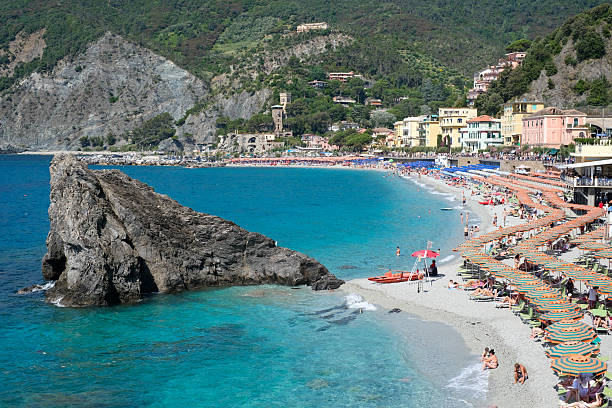 Beach in Monterosso al mare in summer