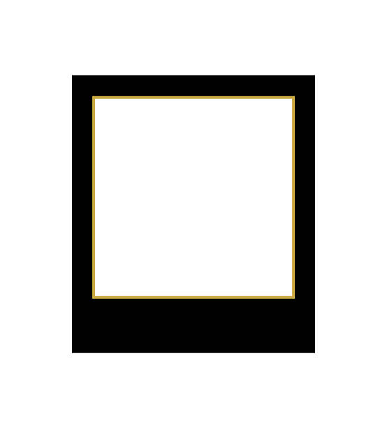 istock Illustration of a black and gold photo frame. 2230544334