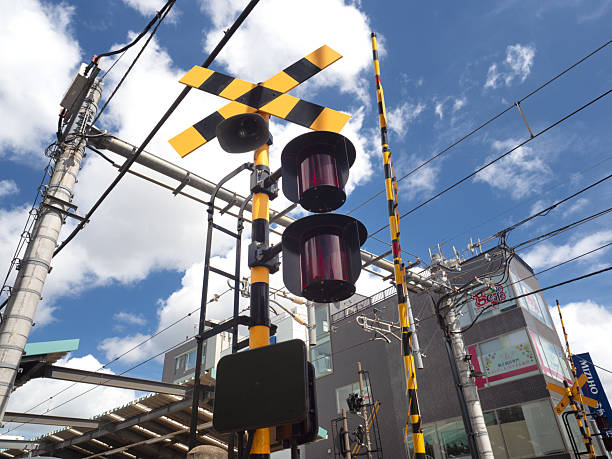 istock Railroad crossing and barrier, Tokyo 2230546762