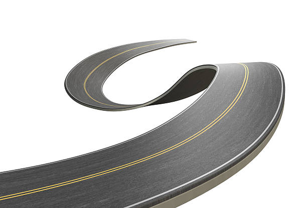 istock asphalt road, curve highway, 3d illustration. 2230549993