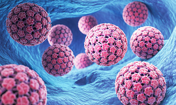 istock Human papillomavirus infection, HPV virus background 3d illustration. 2230550015