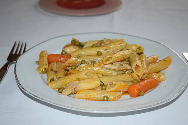 pasta dish with carrots