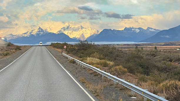 istock Road to Snowy mountain 2230564144