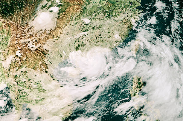 istock Typhoon Wipha 20250720 Cloud Map South China Sea 3D Render Color 2230567777