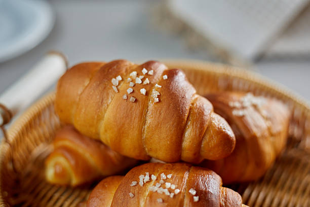 istock Japanese Croissant Shaped Salty Buttery Bread (Shio Pan) 2230583135