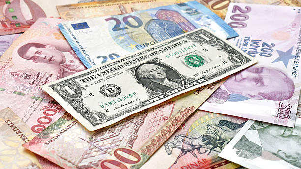 istock Money currencies banknotes. Different banknote background. 2230584967