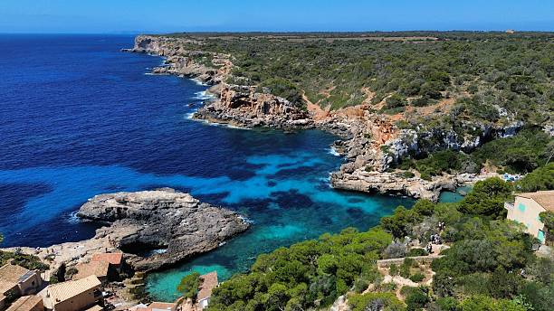 istock Aerial View of Cala S'Almonia Majorca 2230590253
