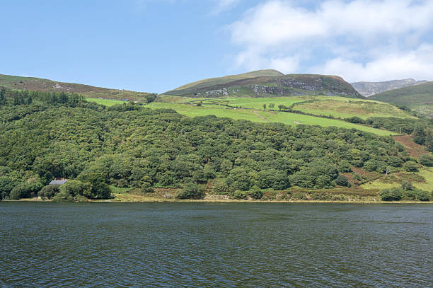 istock Green mountain hills above the lake. 2230591147