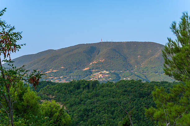 istock Monte Cosce with the village of Configni below 2230607669