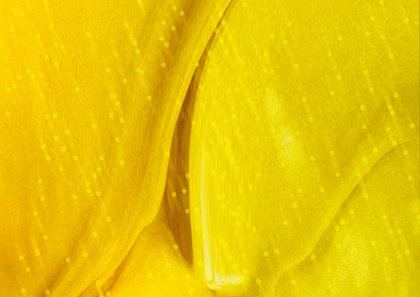 Yellow balm or Ointment or Cleansing Balm swatch on white background