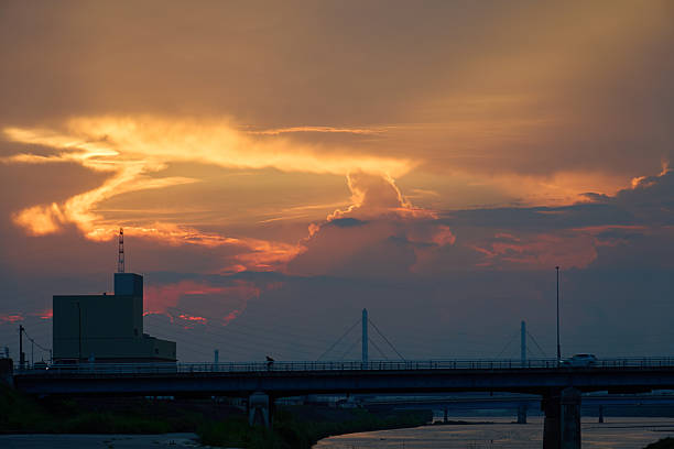 Background material of a beautiful sunset